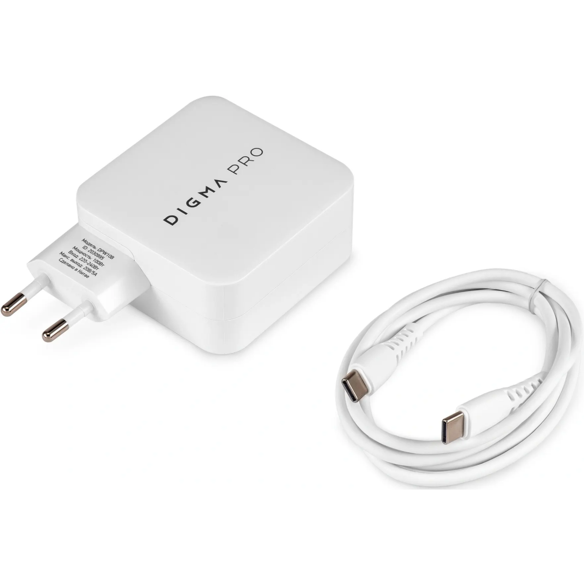 Сетевое зарядное устройство Digma Pro DPW10B White - DPW1B0G012WH - фото 9