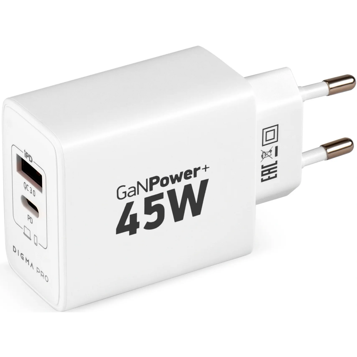 Сетевое зарядное устройство Digma Pro DPW4A White - DPW4A5GX11WH