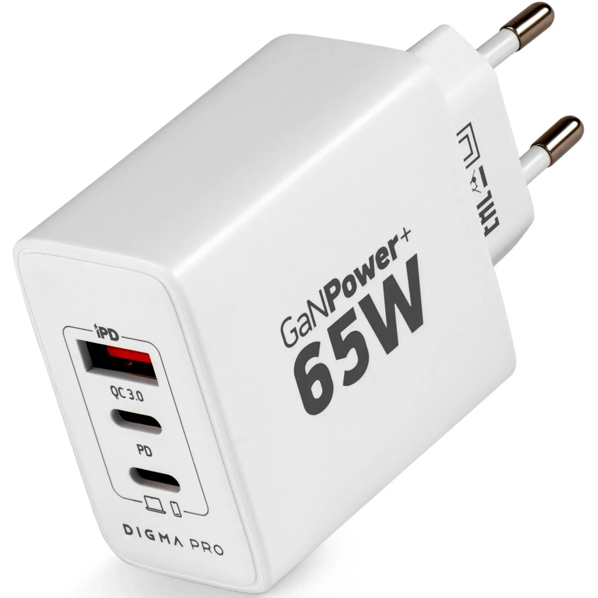 Сетевое зарядное устройство Digma Pro DPW6B White - DPW6B5GX12WH - фото 3