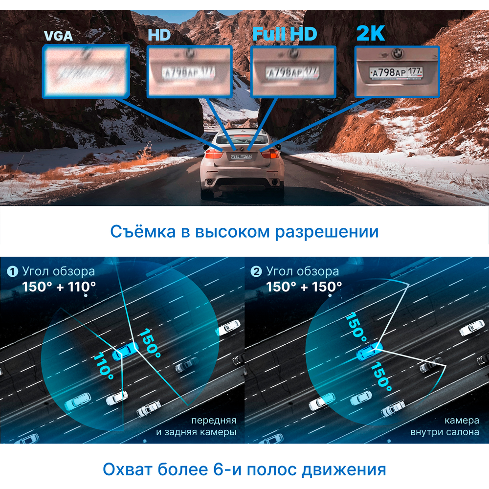Автомобильный видеорегистратор TrendVision Proof 360 GPS - фото 10