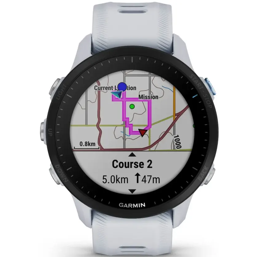 Умные часы Garmin Forerunner 955 White - 010-02638-31 - фото 4
