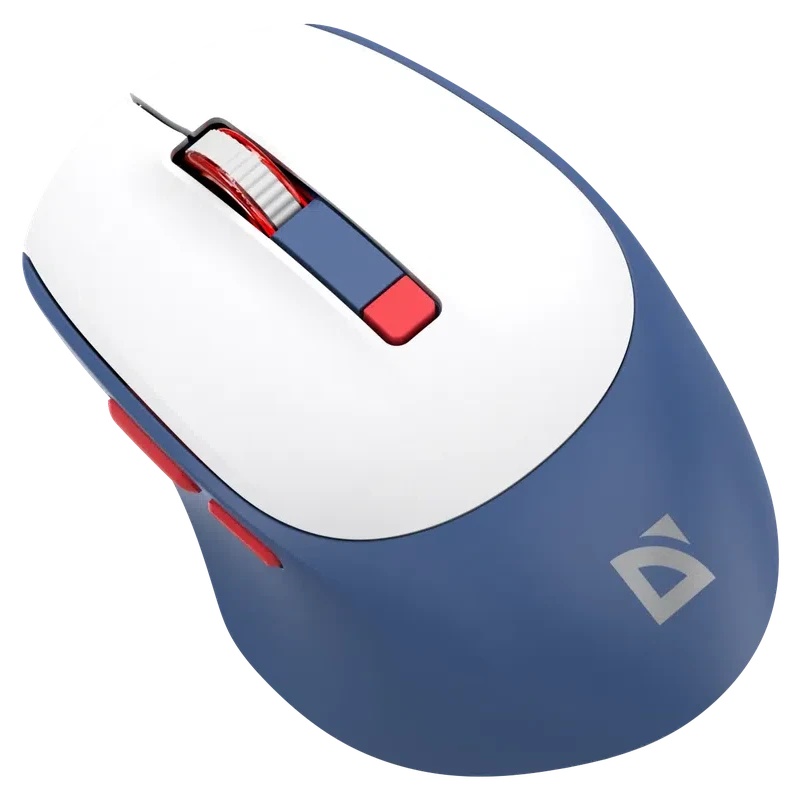 Мышь Defender Belsa MB-249 White/Blue (52249) - фото 2