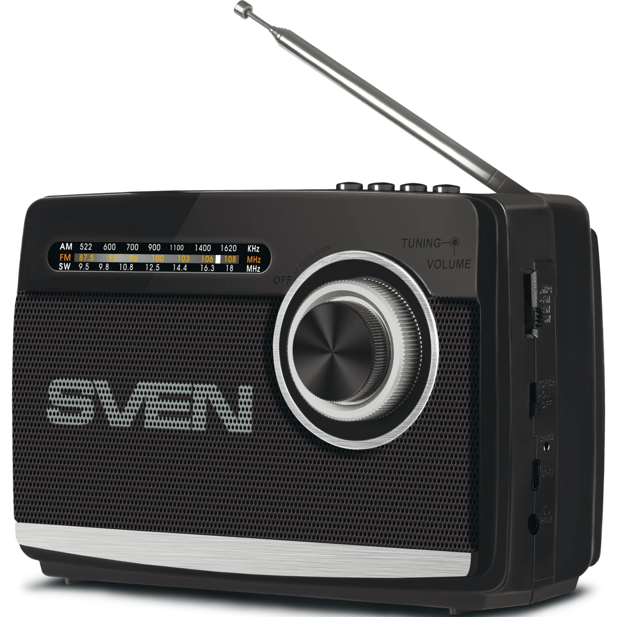 Радиоприёмник Sven SRP-155 Black - SV-022716 - фото 2