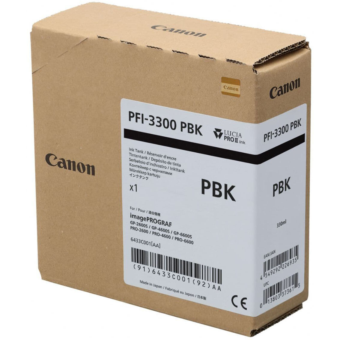 Картридж Canon PFI-3300 Photo Black - 6433C001
