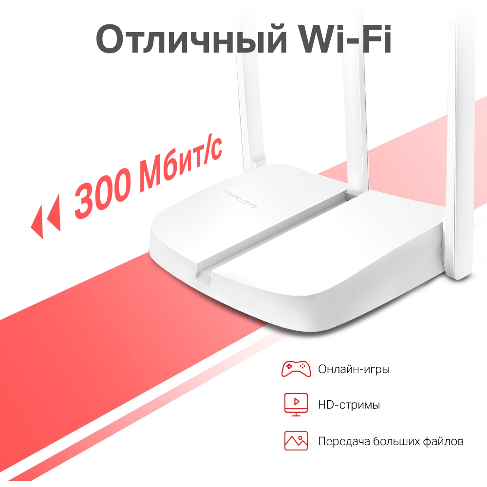 Wi-Fi маршрутизатор (роутер) Mercusys MW306R - фото 4