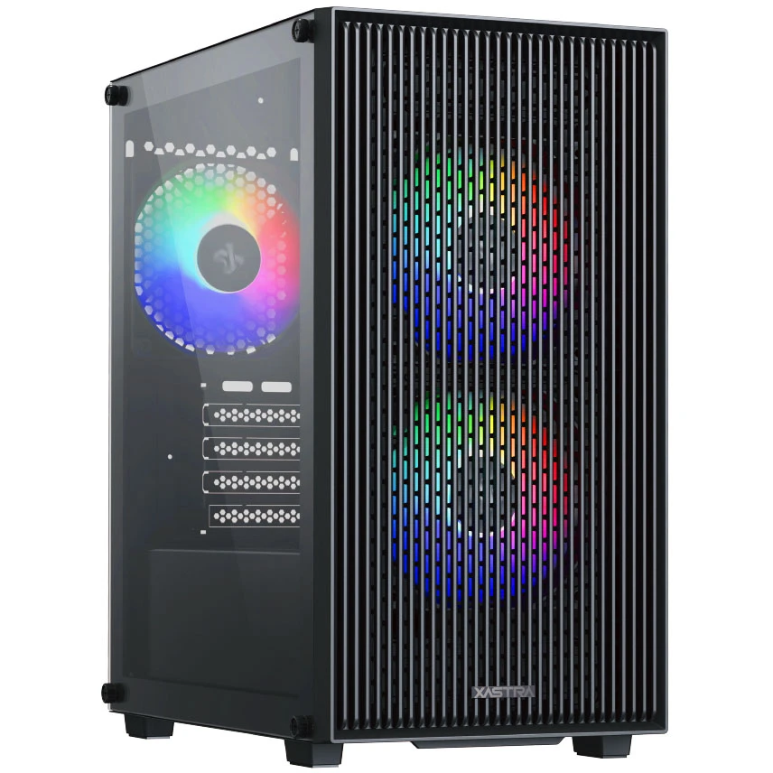 Корпус XASTRA A307M 3FRGB Black - A307M-3FC12F