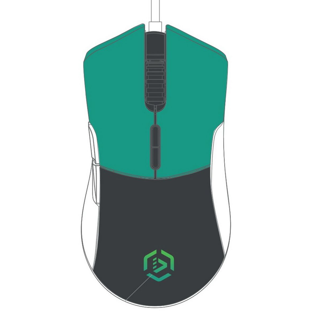 Мышь Raskat MG017 Black/Green