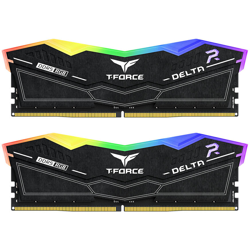 Оперативная память 64Gb DDR5 6000MHz Team T-Force Delta RGB (FF3D564G6000HC38JDC01) (2x32Gb KIT)