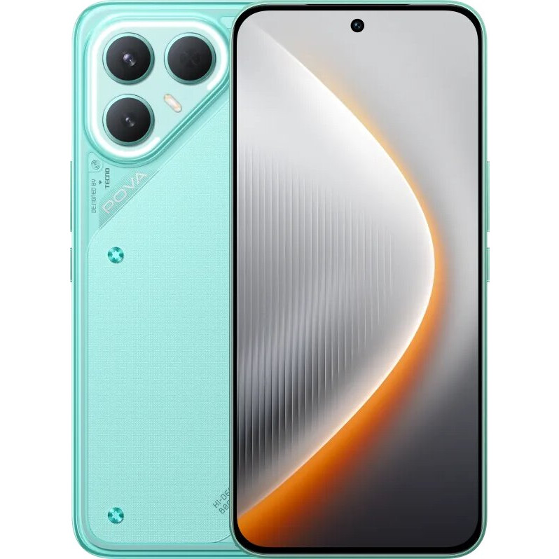 Смартфон TECNO Pova 7 Pro 12/256Gb Neon Cyan - LJ8 256+12 NEON CYAN