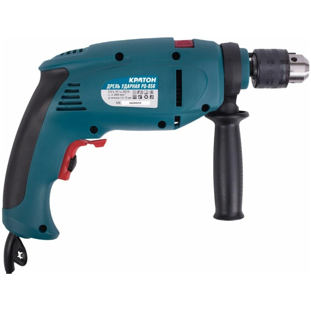 Дрель КРАТОН PD-850 - 3 02 01 010 - фото 2