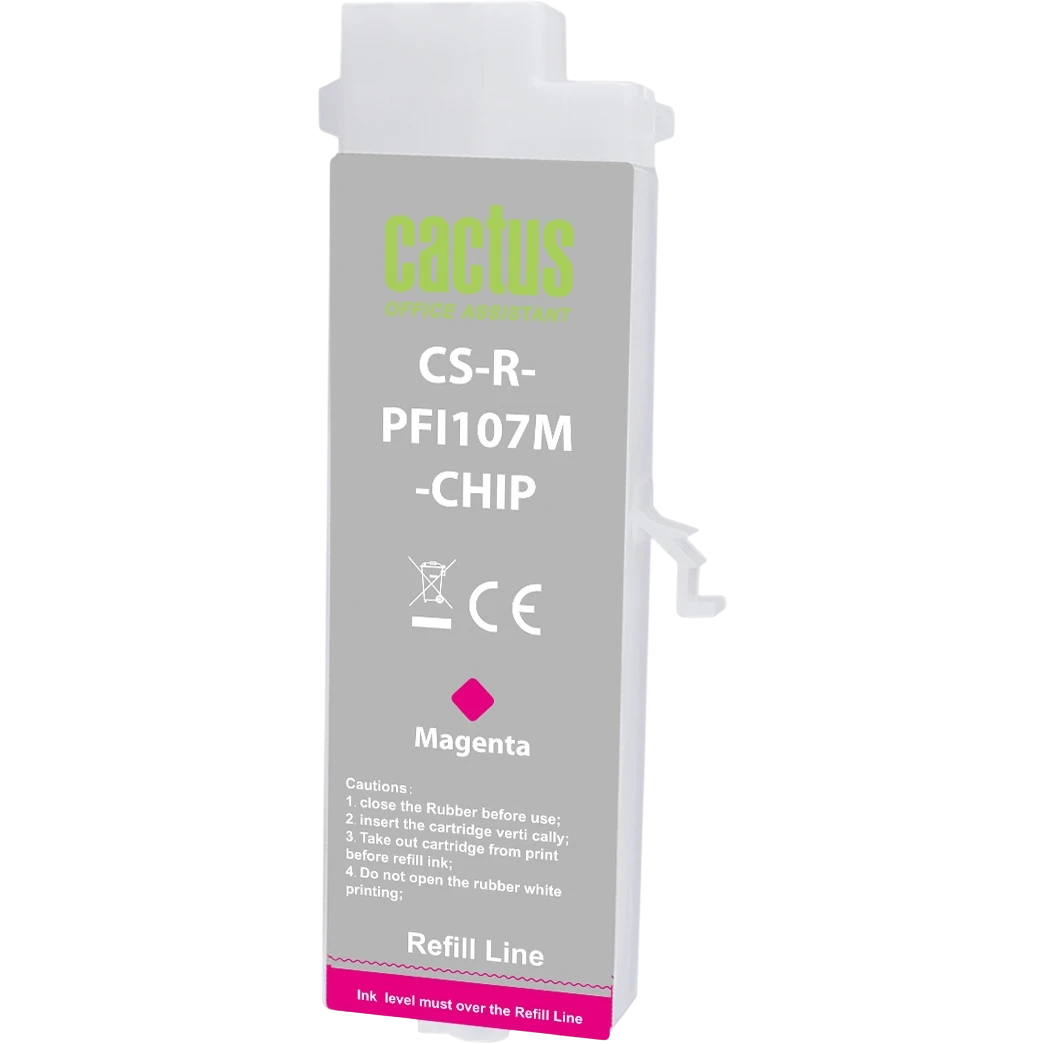 Картридж Cactus CS-R-PFI107M-CHIP Magenta