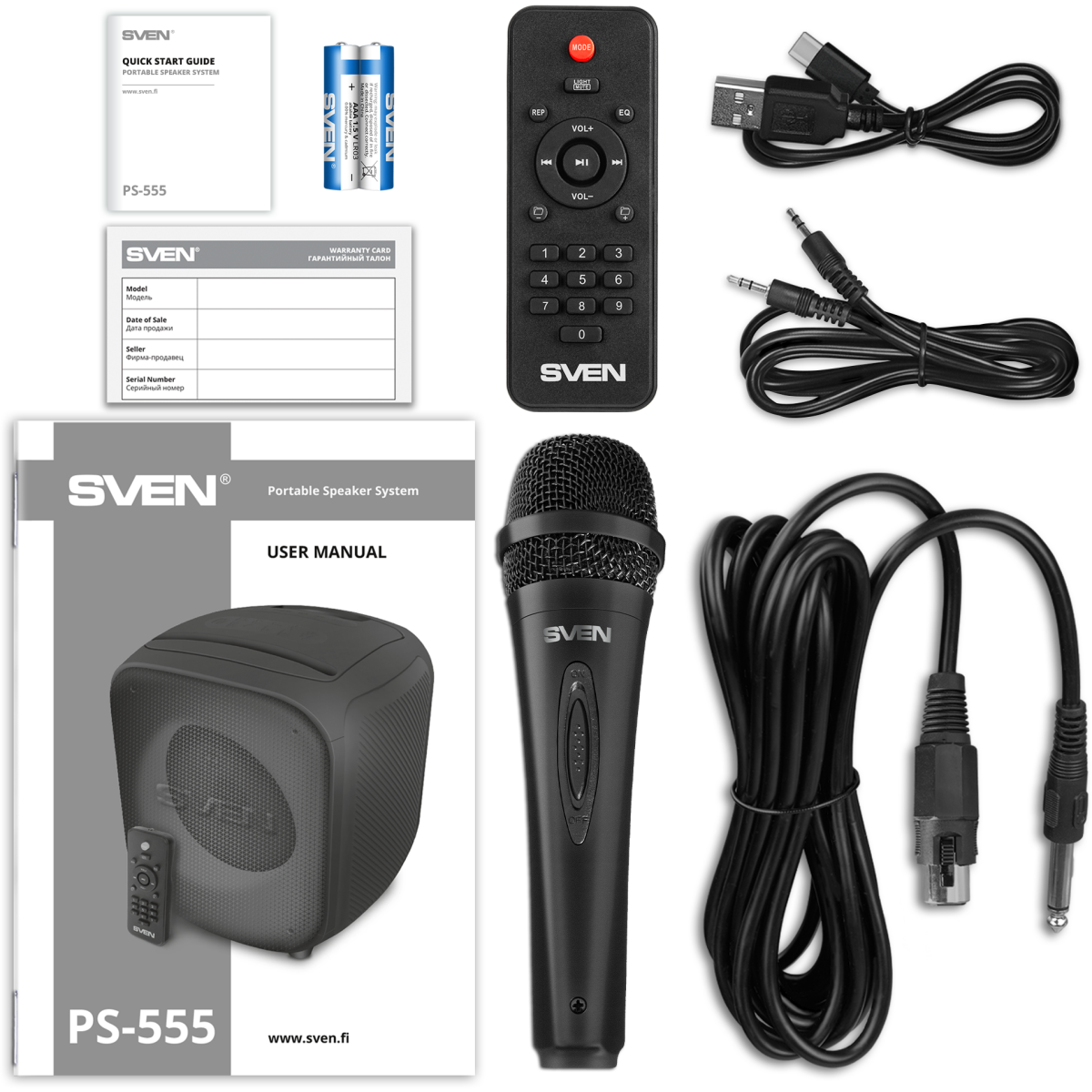 Портативная акустика Sven PS-555 Black - SV-022808 - фото 14