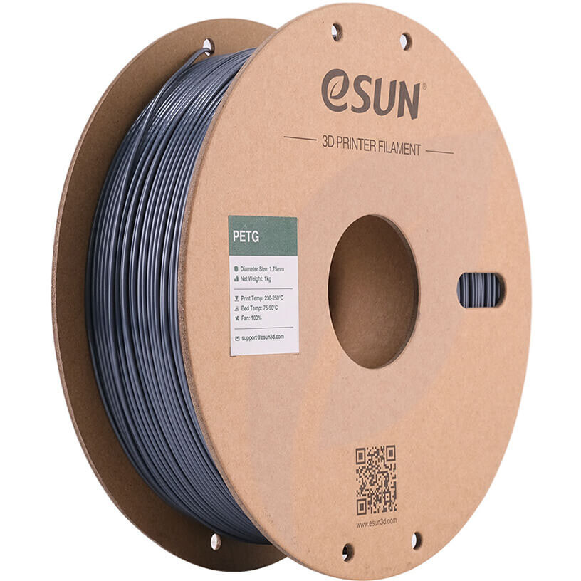 Пластик для 3D принтера eSUN 1.75mm PETG Gray - PETG175H1P1