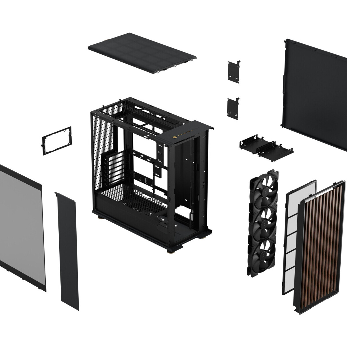 Корпус Fractal Design North XL RC Charcoal Black TG Dark - FD-C-NOR1X-05 - фото 15