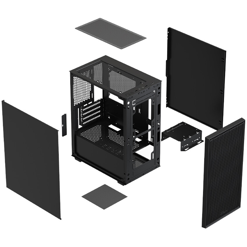 Корпус XASTRA A307M 2BK SI Black - A307M-2FC12BK-SI - фото 11