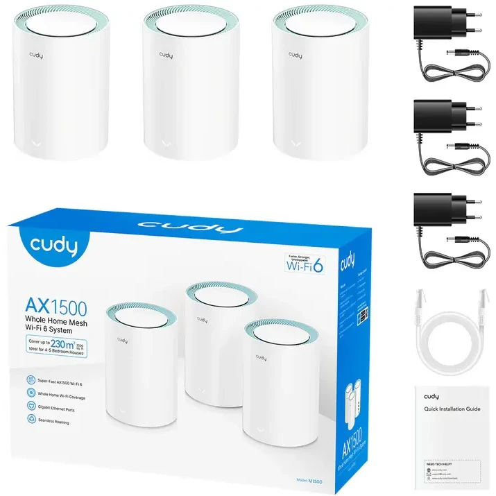 Mesh система Cudy M1500 (3 шт.) - M1500(3-PACK) - фото 2