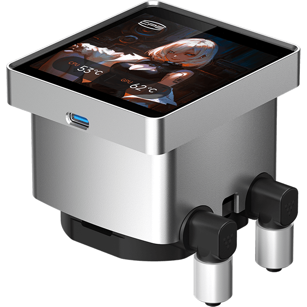 Система жидкостного охлаждения PCcooler DT360 ARGB Display WH - фото 3