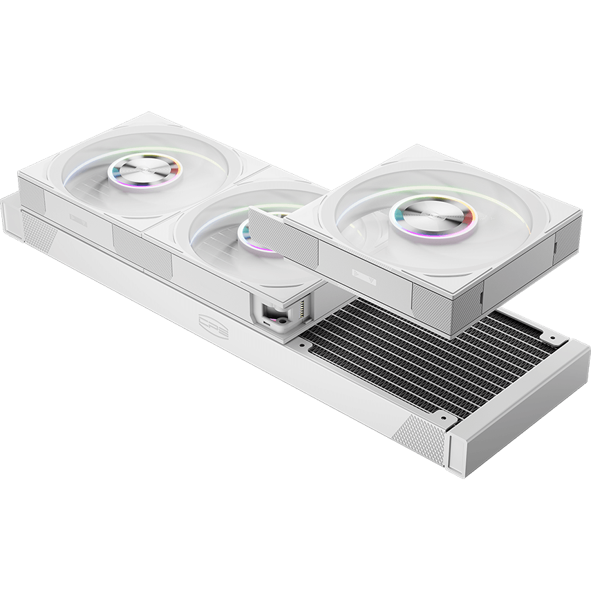 Система жидкостного охлаждения PCcooler DT360 ARGB Display WH - фото 5