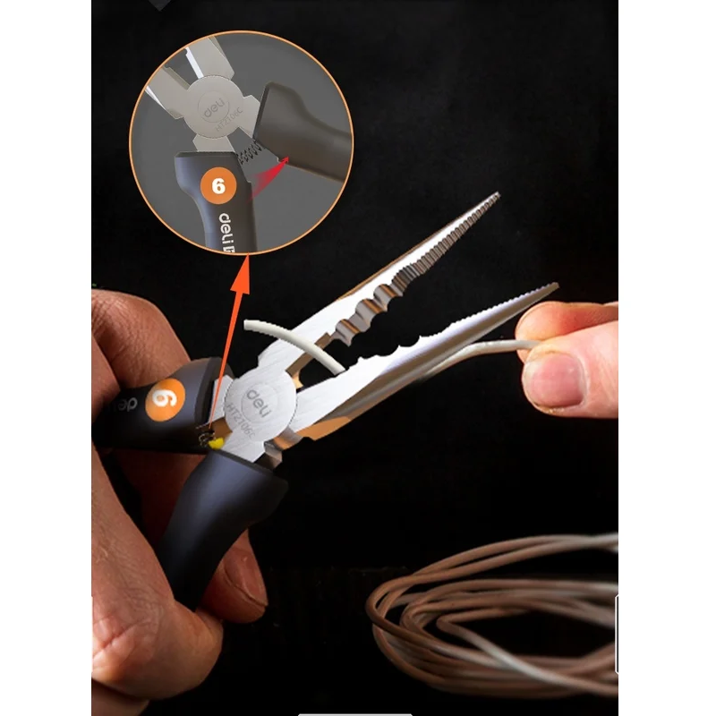 Плоскогубцы Deli HT2106C - фото 4