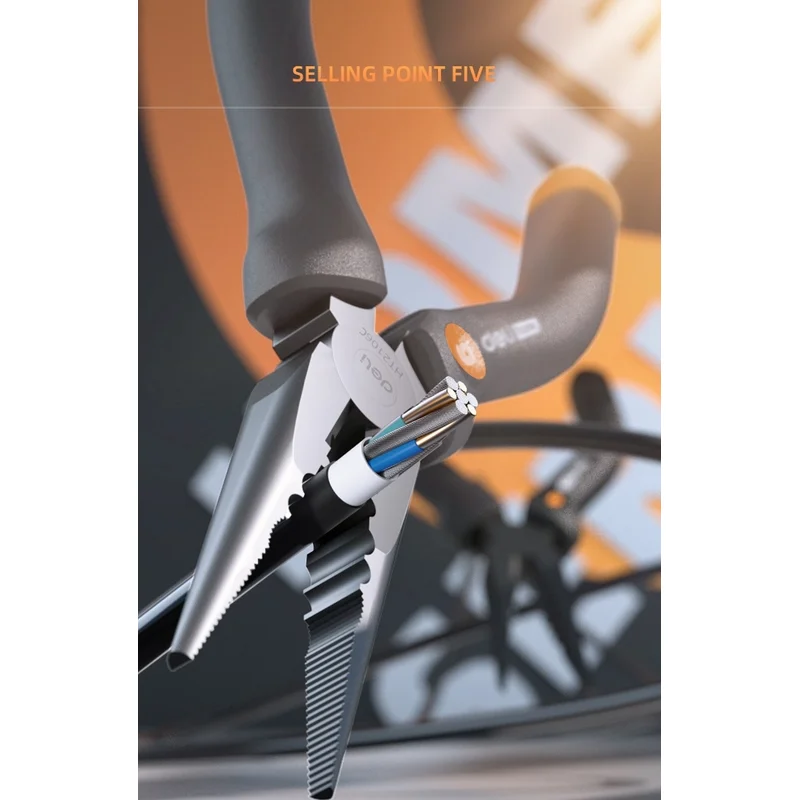 Плоскогубцы Deli HT2106C - фото 5