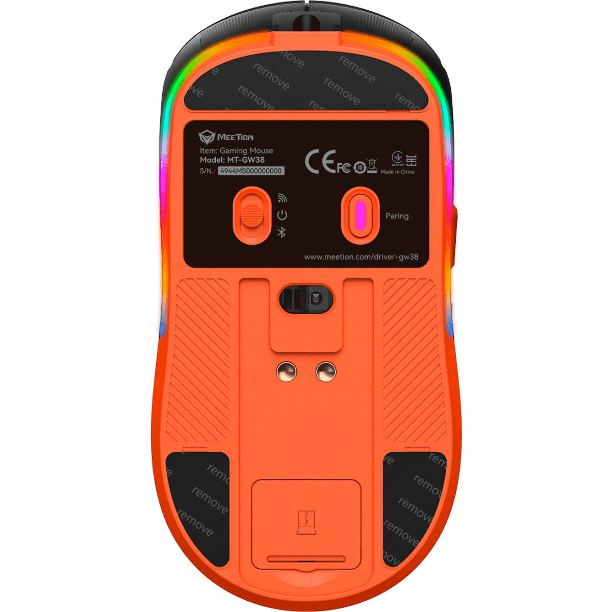 Мышь MeeTion GW38 Black - MT-GW38-A - фото 6