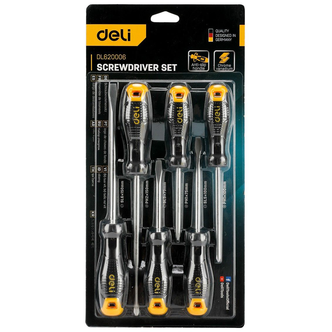 Набор отвёрточный Deli DL620006 - фото 2