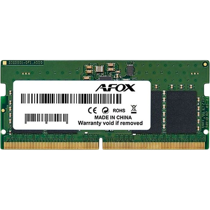Оперативная память 16Gb DDR5 5200MHz AFOX SO-DIMM (AFSD516D2S1P)