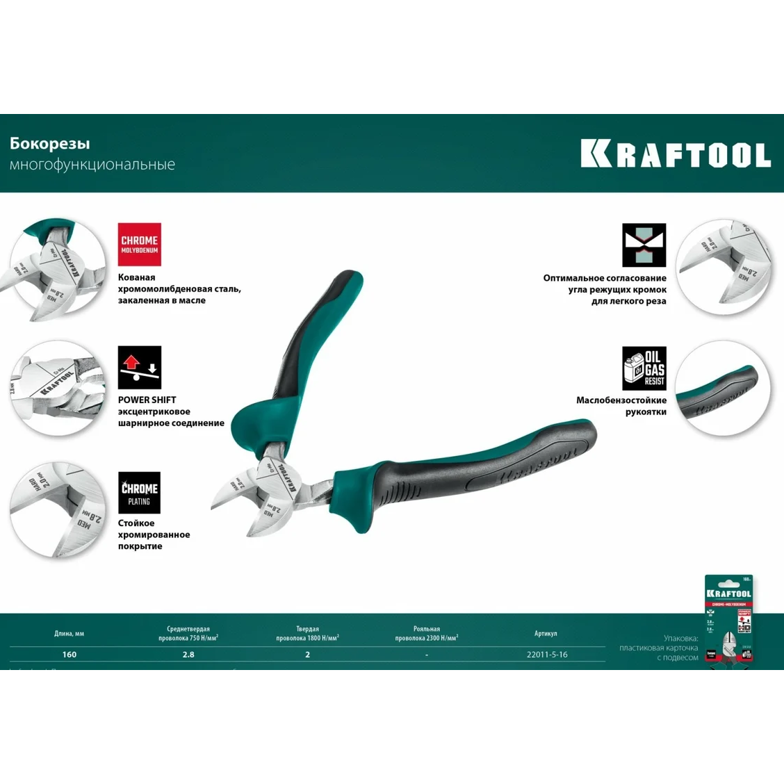 Бокорезы KRAFTOOL 22011-5-16_Z01 - фото 6