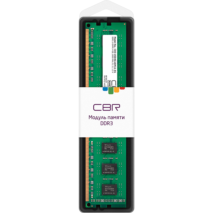 Оперативная память 4Gb DDR3 1600MHz CBR (CD3-US04G16M11-01) - фото 2