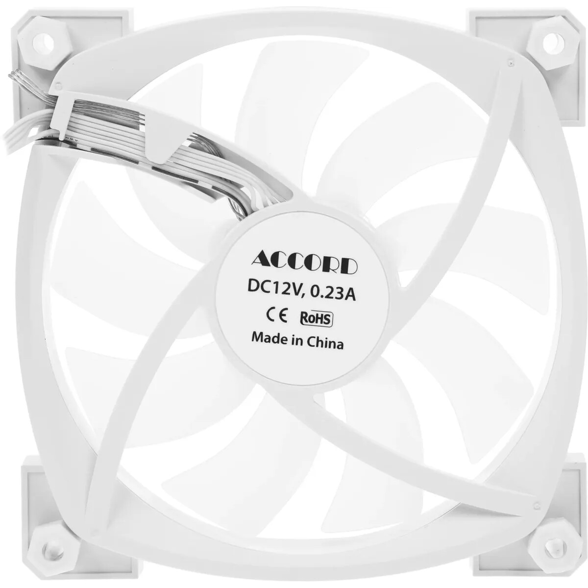 Вентилятор для корпуса ACCORD ACC-U12 ARGB White - фото 2