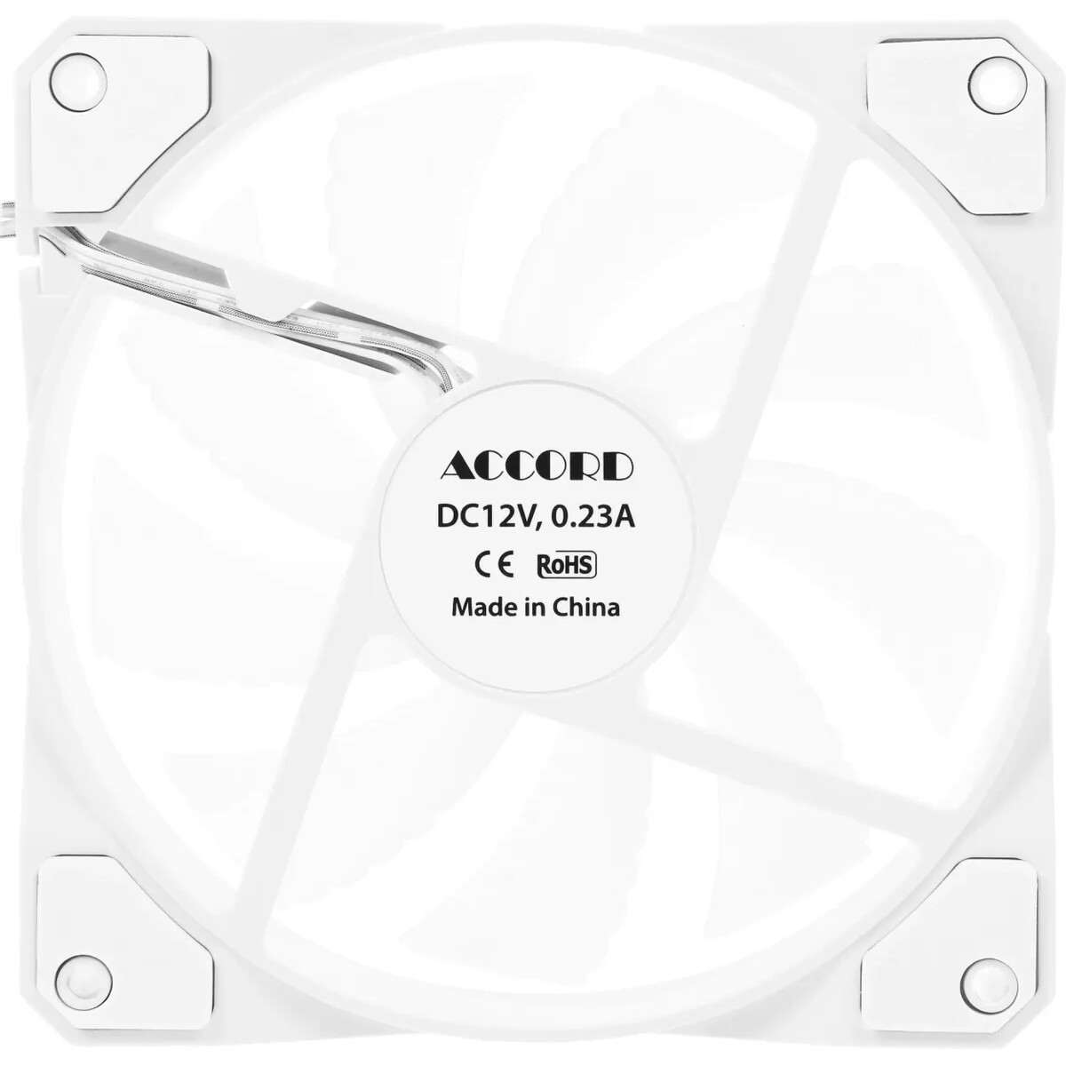 Вентилятор для корпуса ACCORD ACC-XF12 ARGB White - фото 2