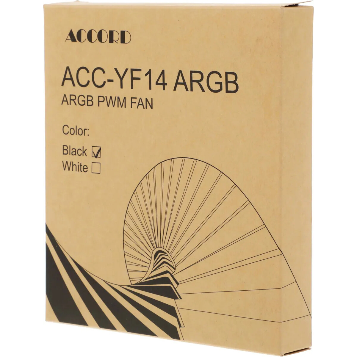 Вентилятор для корпуса ACCORD ACC-YF14 ARGB Black - фото 6