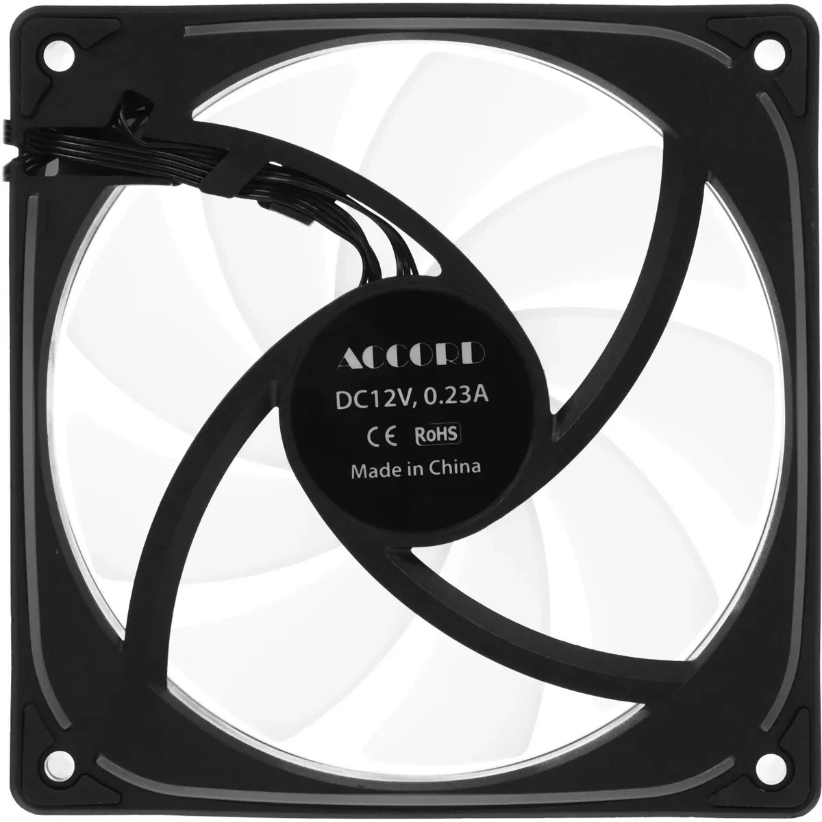 Вентилятор для корпуса ACCORD ACC-YH12 ARGB Black - фото 2