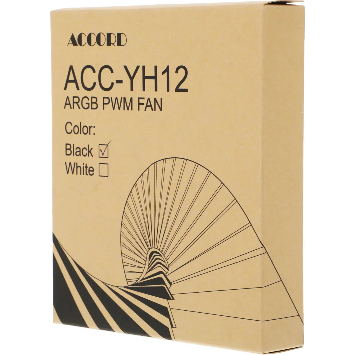 Вентилятор для корпуса ACCORD ACC-YH12 ARGB Black - фото 5