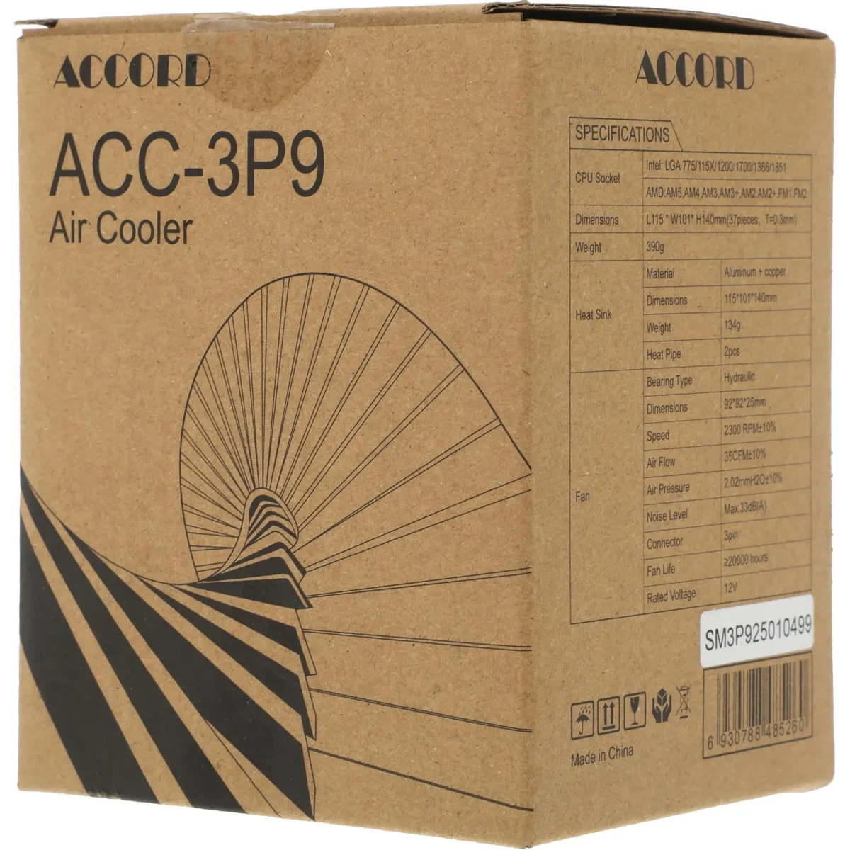 Кулер ACCORD ACC-3P9 - фото 7