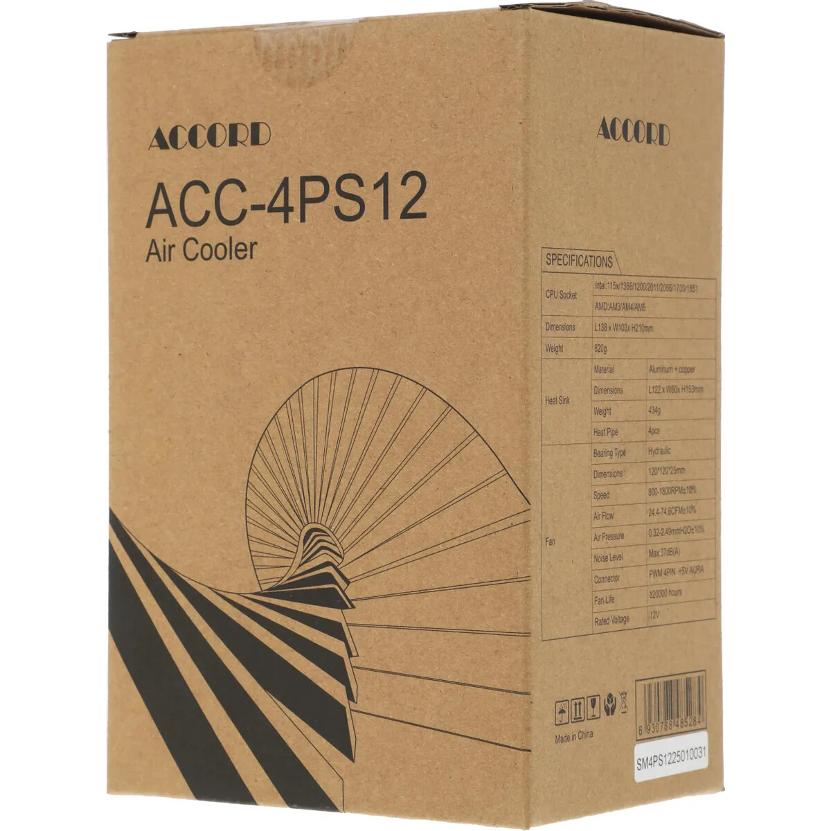 Кулер ACCORD ACC-4PS12 - фото 7