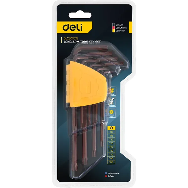 Набор шестигранных ключей Deli DL230707G - фото 2