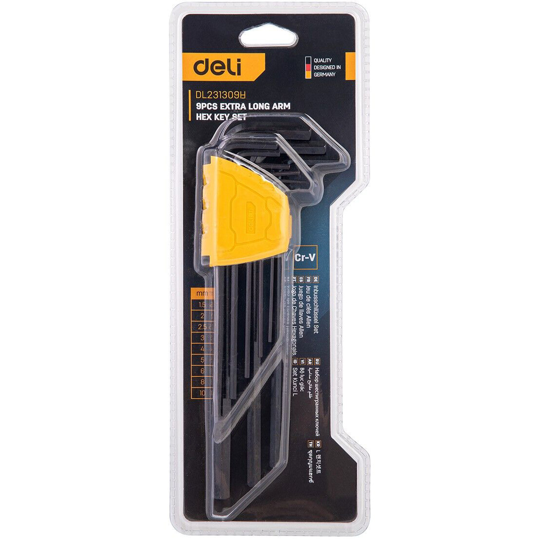 Набор шестигранных ключей Deli DL231309H - фото 4