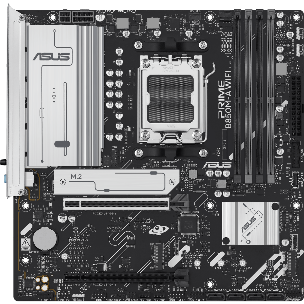 ПК AMD Ryzen 9 9900X / NVIDIA RTX 5060 / 64 ГБ / SSD 3 ТБ + HDD 8 ТБ