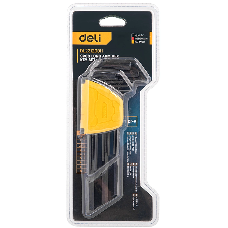 Набор шестигранных ключей Deli DL232309H - фото 4
