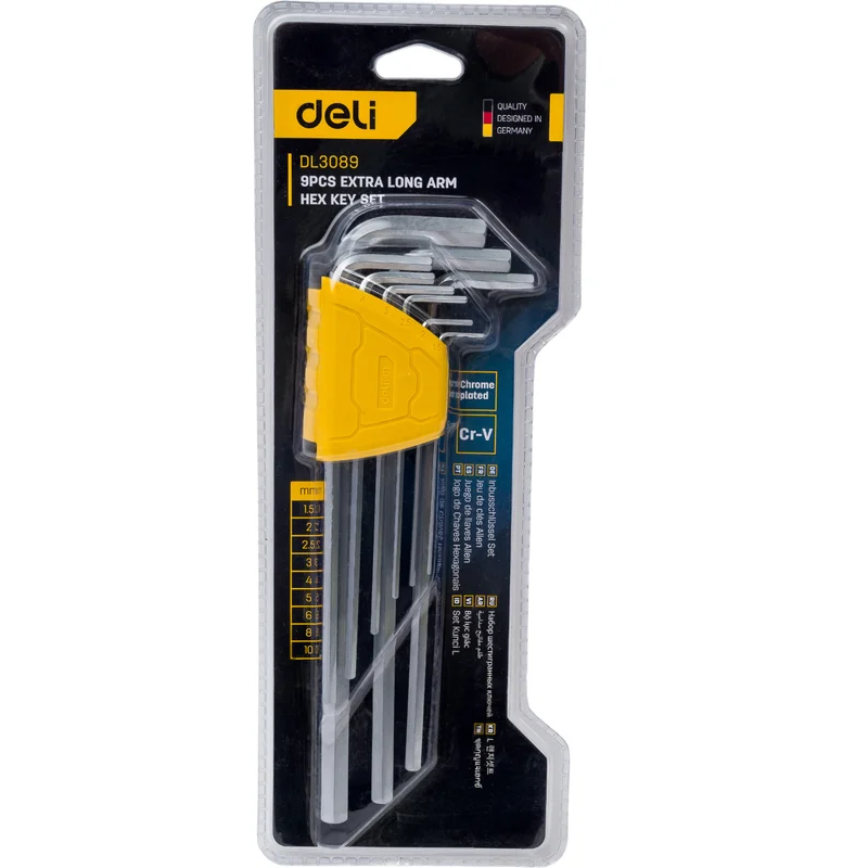 Набор шестигранных ключей Deli DL3089 - фото 2