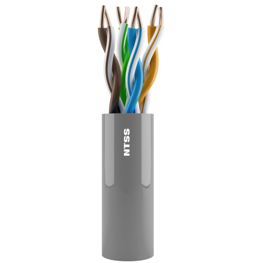 Бухта NTSS NTSS-IN-UTP4-5e-PVC-GY, 305м