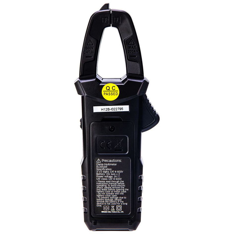 Токоизмерительные клещи Deli DL334201 - фото 3