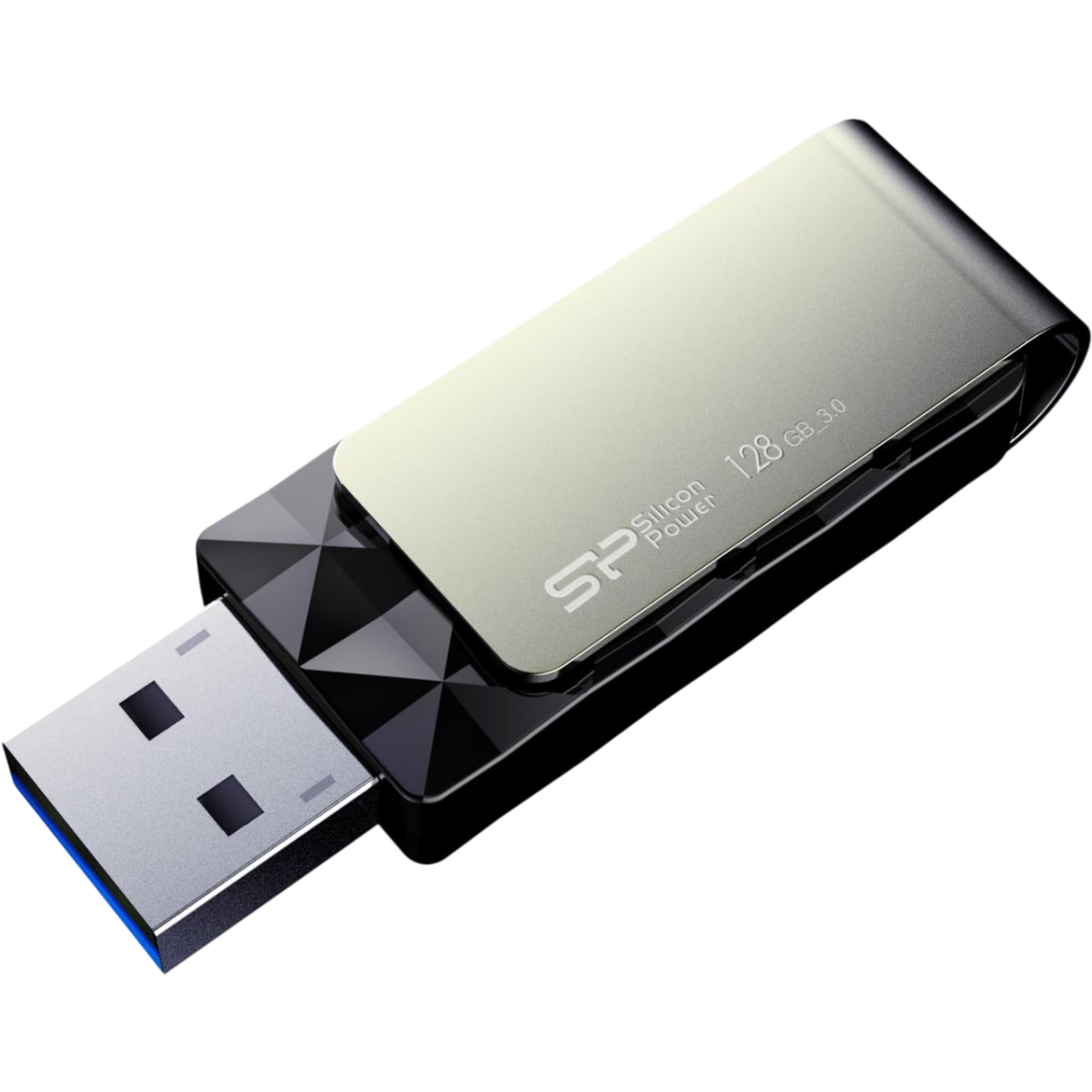 USB Flash накопитель 128Gb Silicon Power Blaze B30 Black (SP128GBUF3B30V1K)