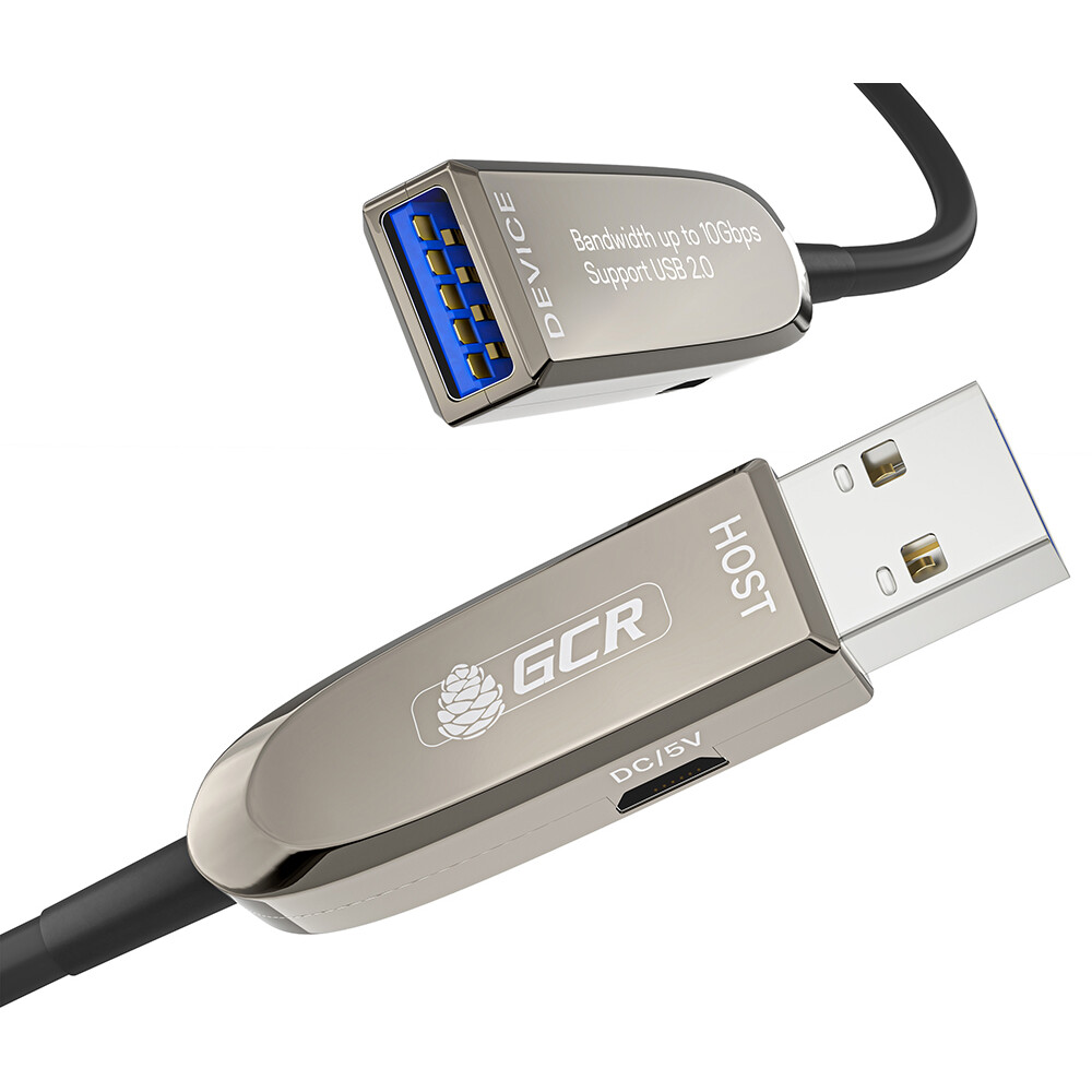 Кабель удлинительный USB A (M) - USB A (F), 20м, Greenconnect GCR-56684 - фото 2
