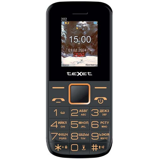 Телефон Texet TM-202 Black