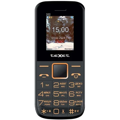 Телефон Texet TM-202 Black