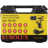 Дрель-шуруповёрт Eurolux ДА-20/2Li (72/14/52)