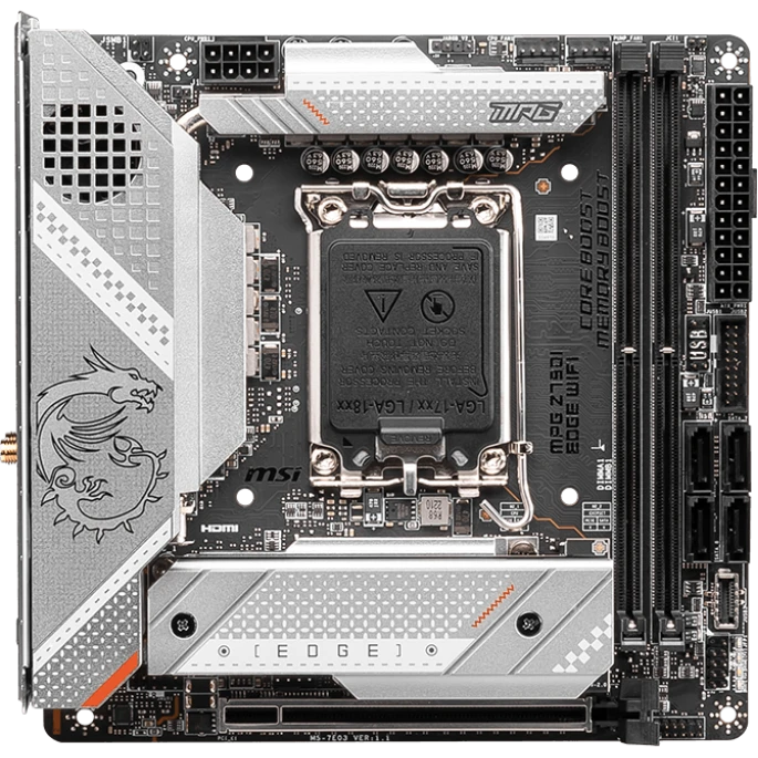 ..... Материнская плата MSI MPG Z790I EDGE WIFI (0071) из ремонта