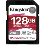 ..... Карта памяти 128Gb SD Kingston Canvas React Plus (SDR2V6/128GB) Б/У